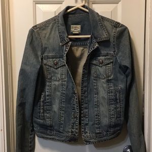 Abercrombie Cropped Jean Jacket
